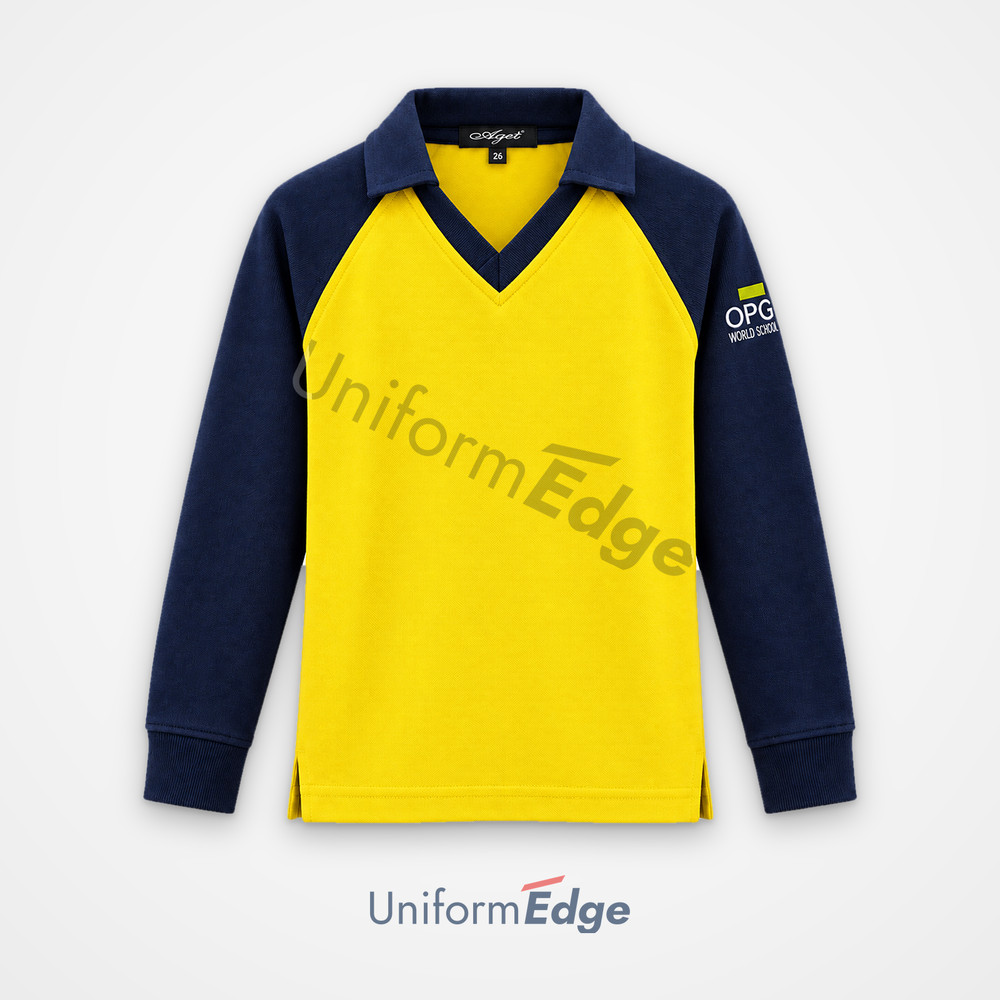 O P G World School - T-Shirt House - Yellow